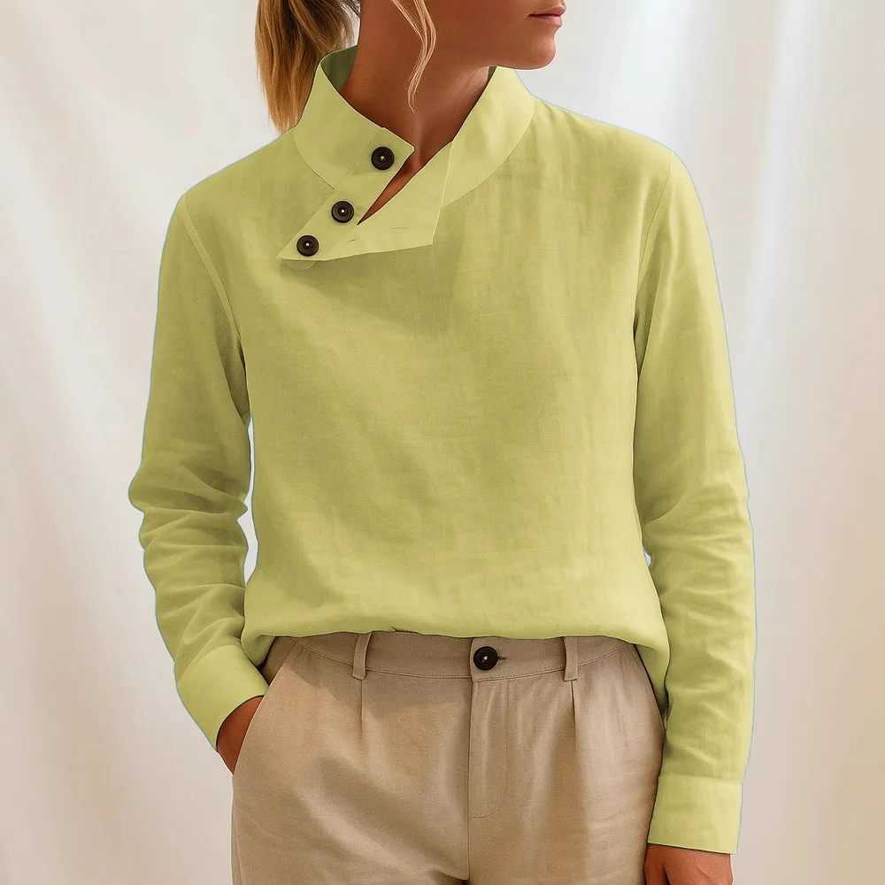 2025 여름 여성용 패션 블라우스, 면 린넨 블루사 무헤르, 스타일리쉬한 화이트 셔츠, 우아한 반팔 튜닉, 가벼운 여성 상의