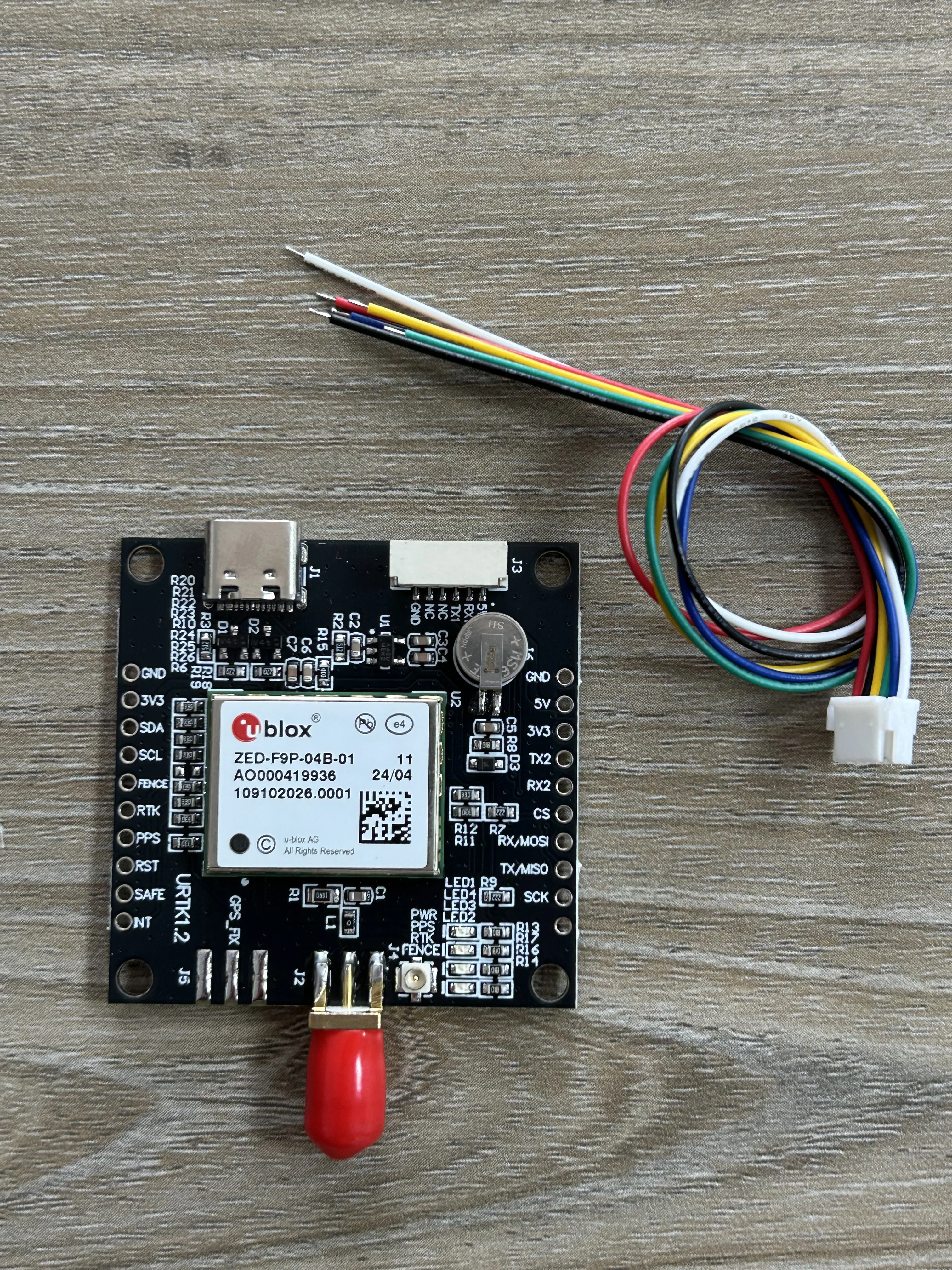 ZED-F9P-04B-01 Excellent Board Works Serial I2C and SPI ESP32 Controlling I2C and SPI UM980