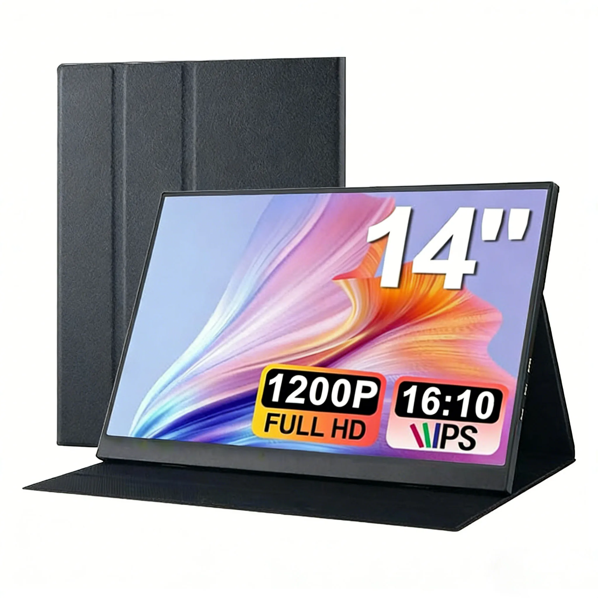 

14 Inch Portable Monitors 1.2K Full HD PC Second Screen Extend Monitor Gaming Portable Display with Type C HDMI