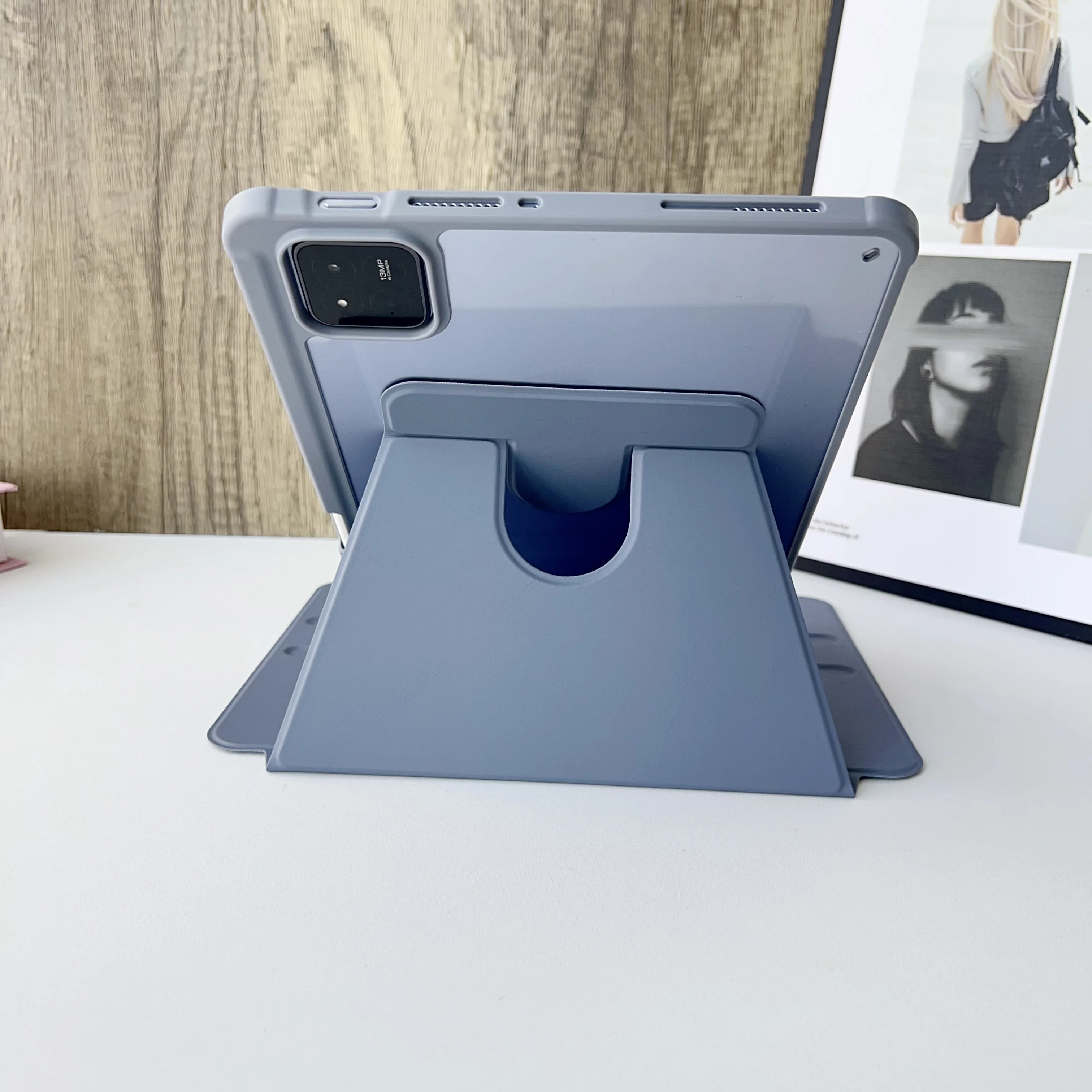 

Чехол для Xiaomi Redmi Pad 2 11 дюймов 2025 года, акрил + PU, с регулируемой подставкой, для Redmi Pad2 11 дюймов, с отсеком для стилуса