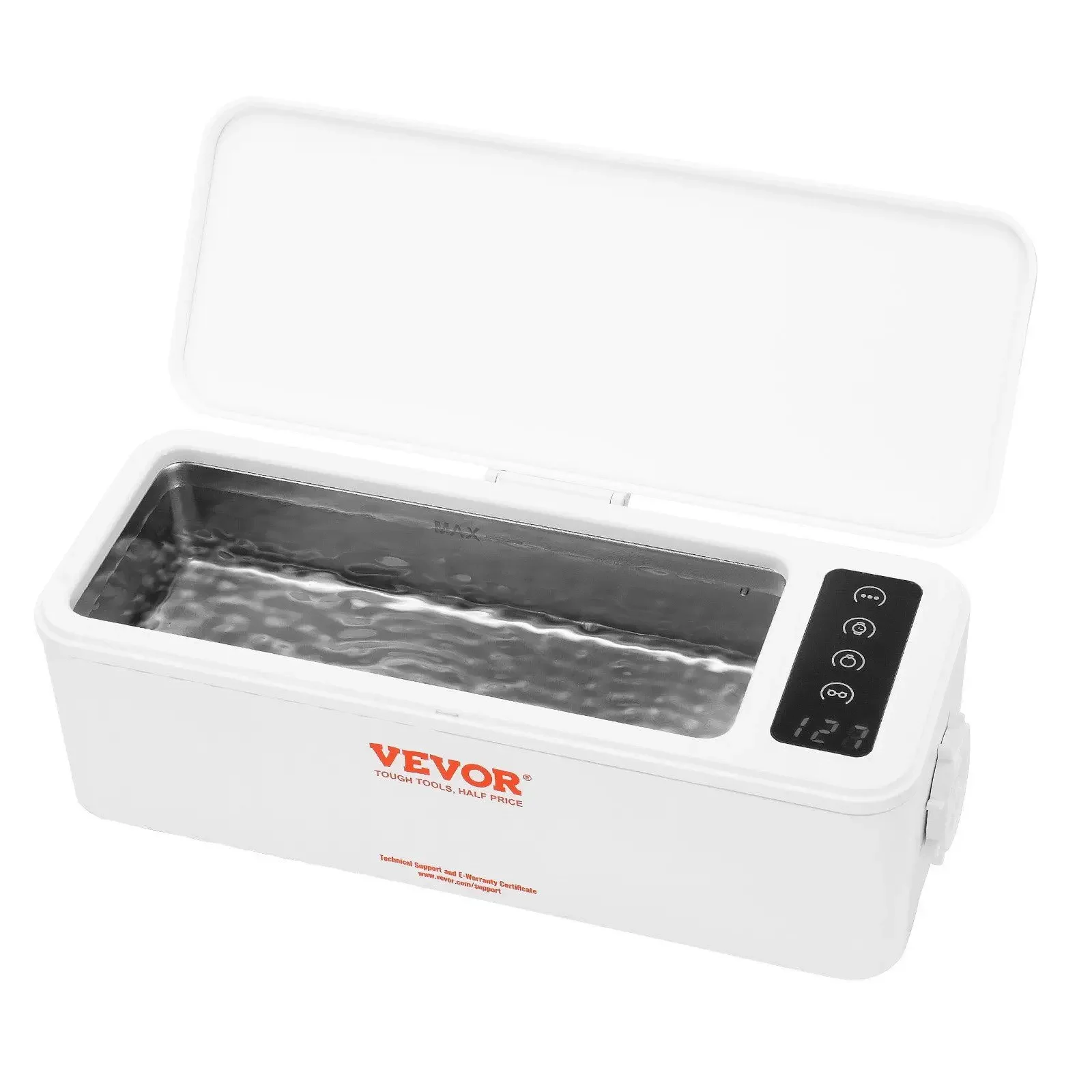 

16oz Ultrasonic Jewelry Cleaner – 4 Timer Modes, Includes Basket for Jewelry, Watches, Eyeglasses & Dentures.