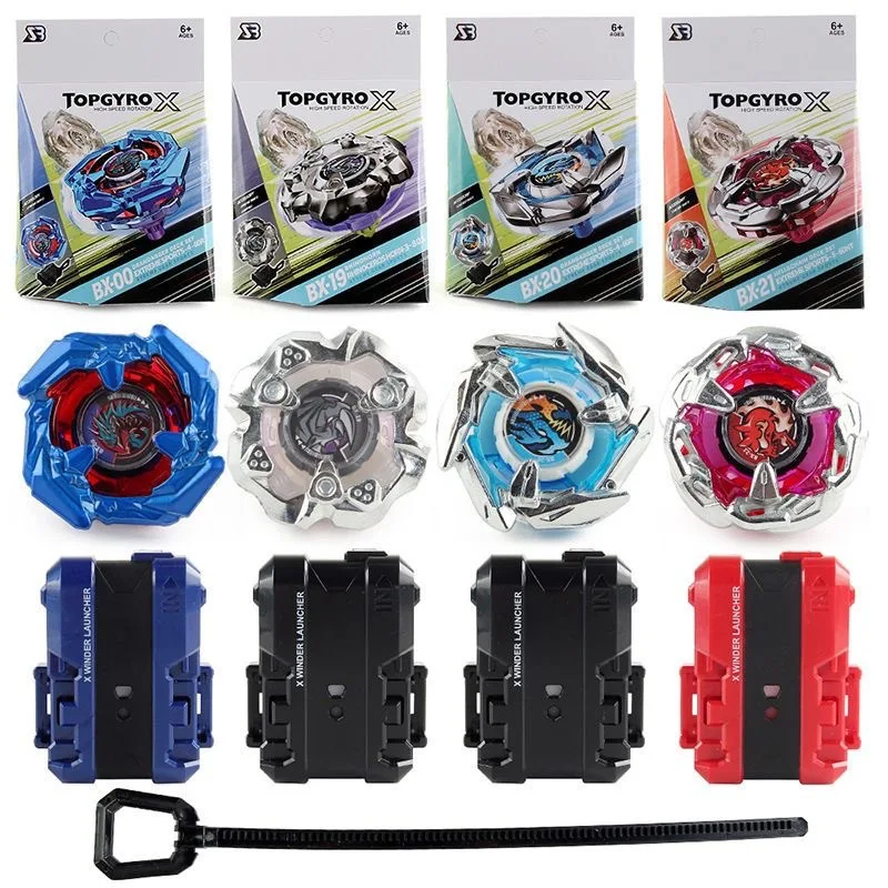 X-generation alloy battle gyro TOPGYRO burst gyro cable launcher set boy competitive battle toy gift box