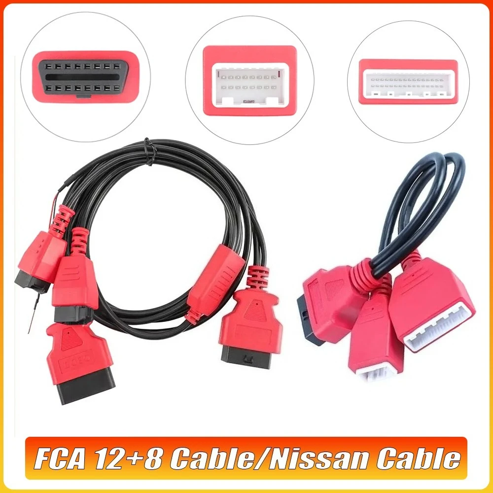 

Для Nissan 12 + 8 адаптер FCA кабель для Chrysler OBD2 разъем 12 на 8-контактный/16-контактный +32-контактный диагностический кабель инструмент для ремонта автомобиля