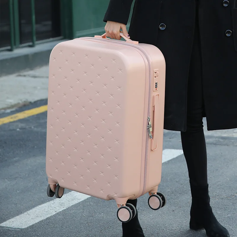 2022 New cute suitcase 20/24 inches girl trolley bag Travel luggage women fashion rolling suitcases