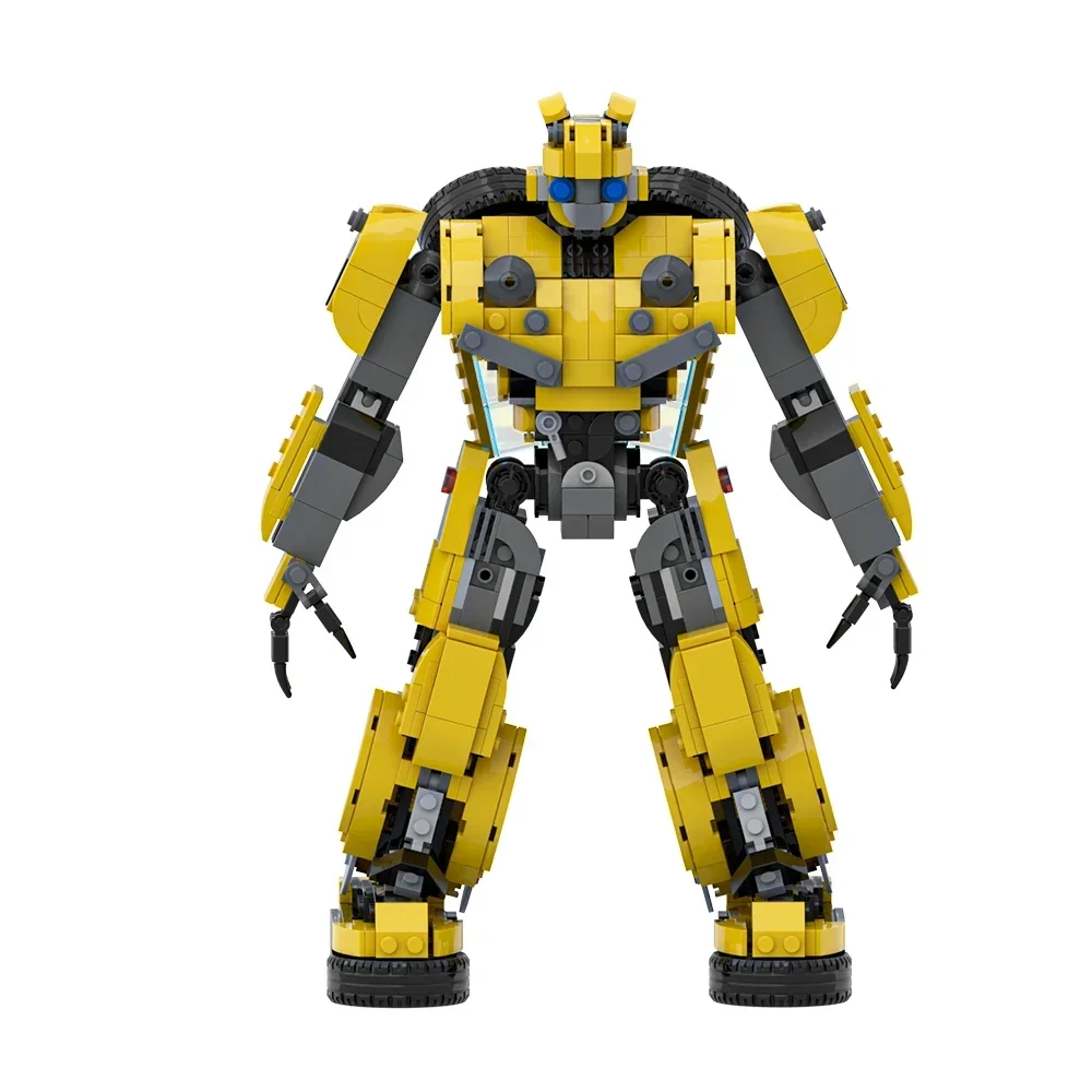 MOC Megatron Transforming Mech Robot Bricks Model Autobots Movie Bumblebee Shapeshifting Justice Robot Building Blocks Toys Gift