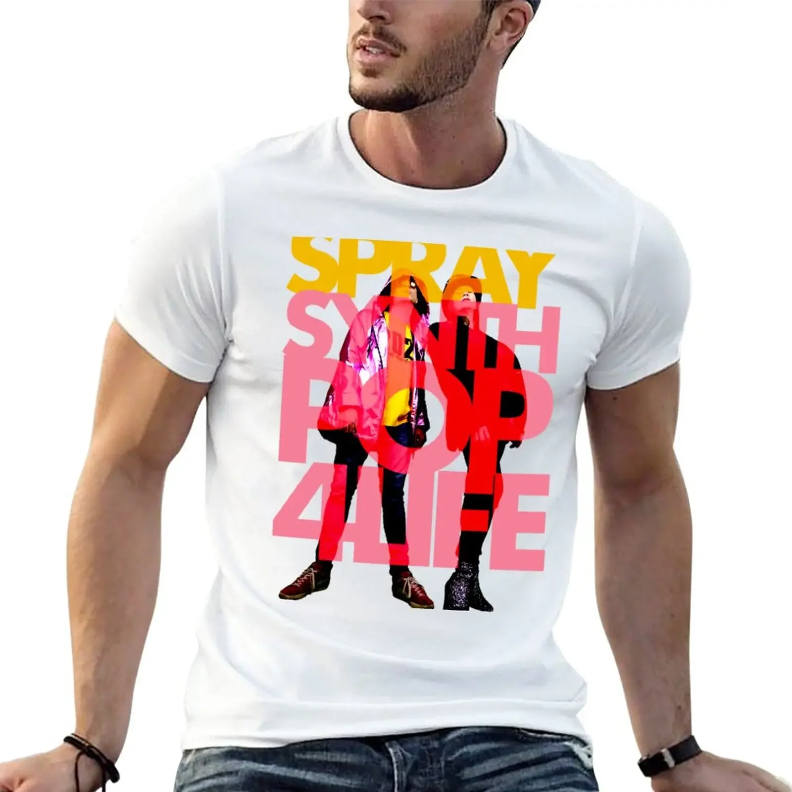 SPRAY - Synthpop 4 Life T-Shirt boys whites anime clothes quick-drying designer t shirt men