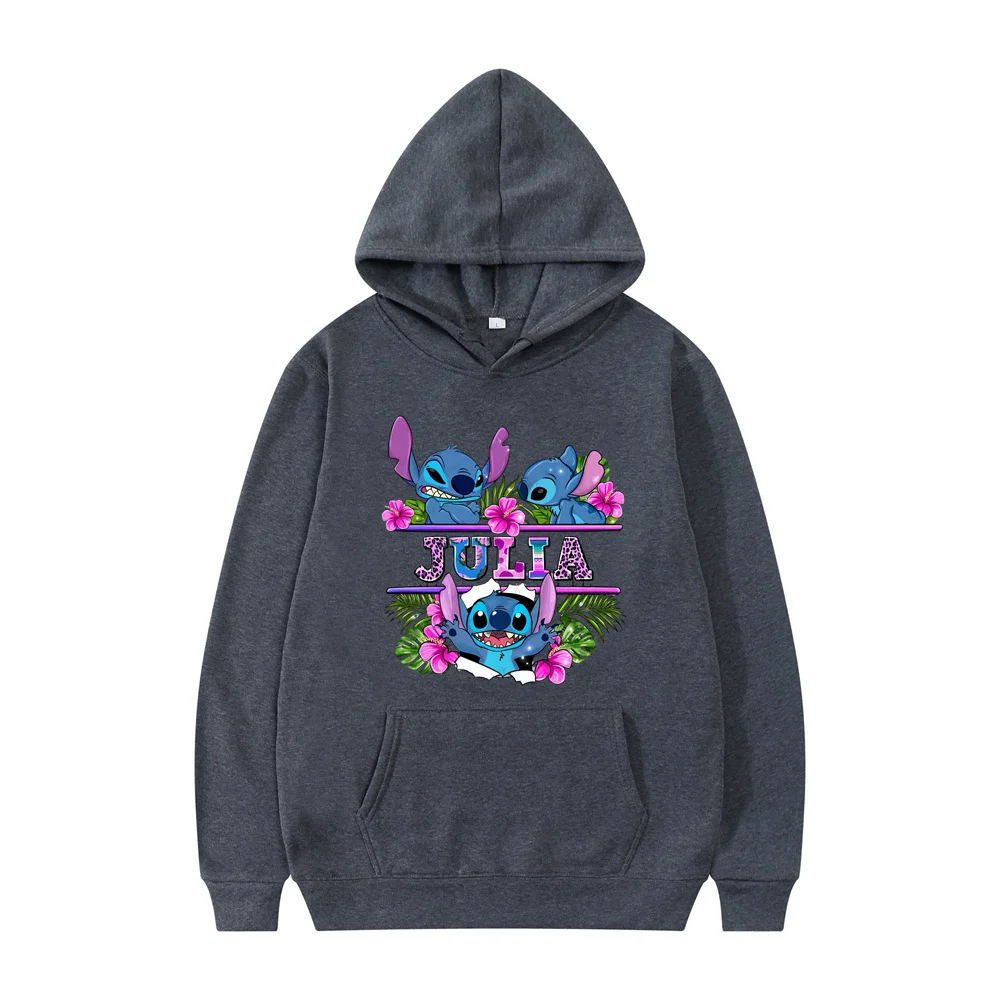 Disney-Sudadera con capucha de Lilo Stitch para mujer, suéter de manga larga, Y2k, ropa de moda, otoño