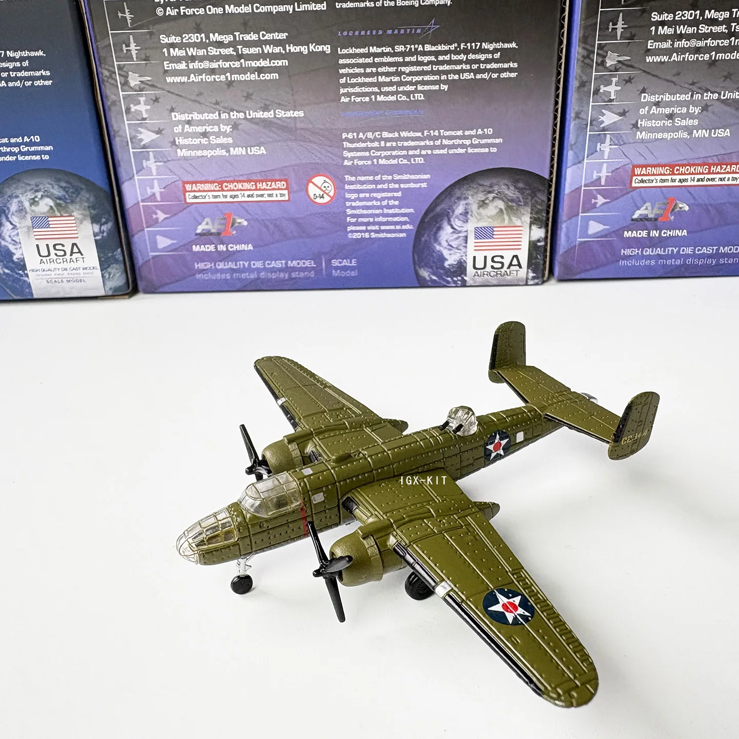 1/200 Scale WWII U.S. B-25 Mitchell Bomber Fighter B25 Diecast Finished Military Plane Model Collection Gift Ornament view 6
