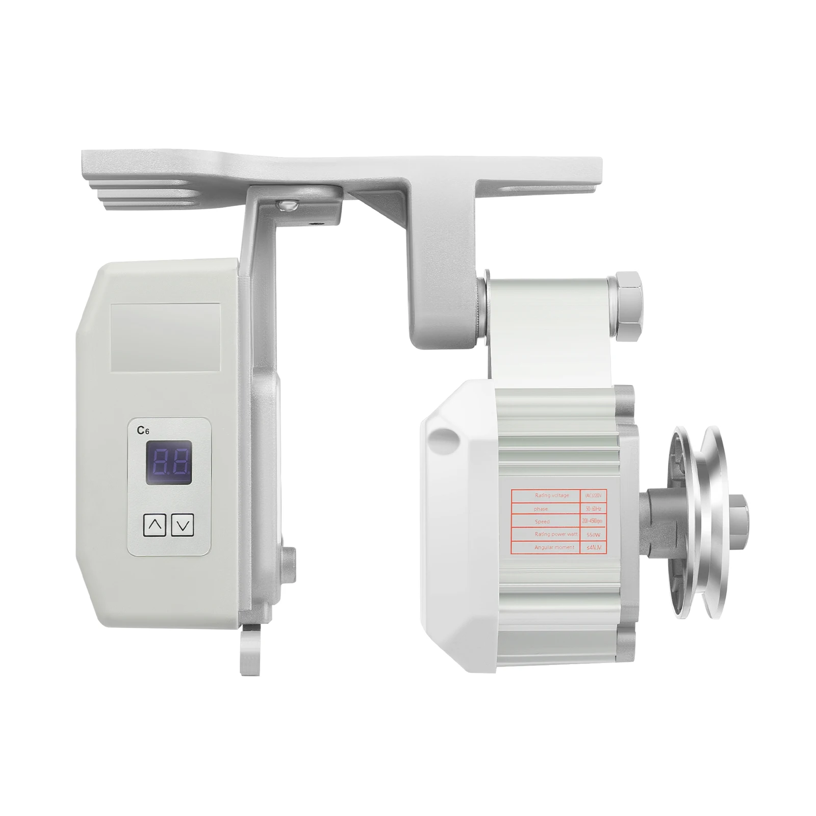550W Industrielle Nähmaschinen-Servomotor 200-4500 U/min Einstellbare Geschwindigkeit mit Vorwärts-/Rückwärtsgang 220V für Heim-/Fabrik-Steppstichmaschinen – Detail 13