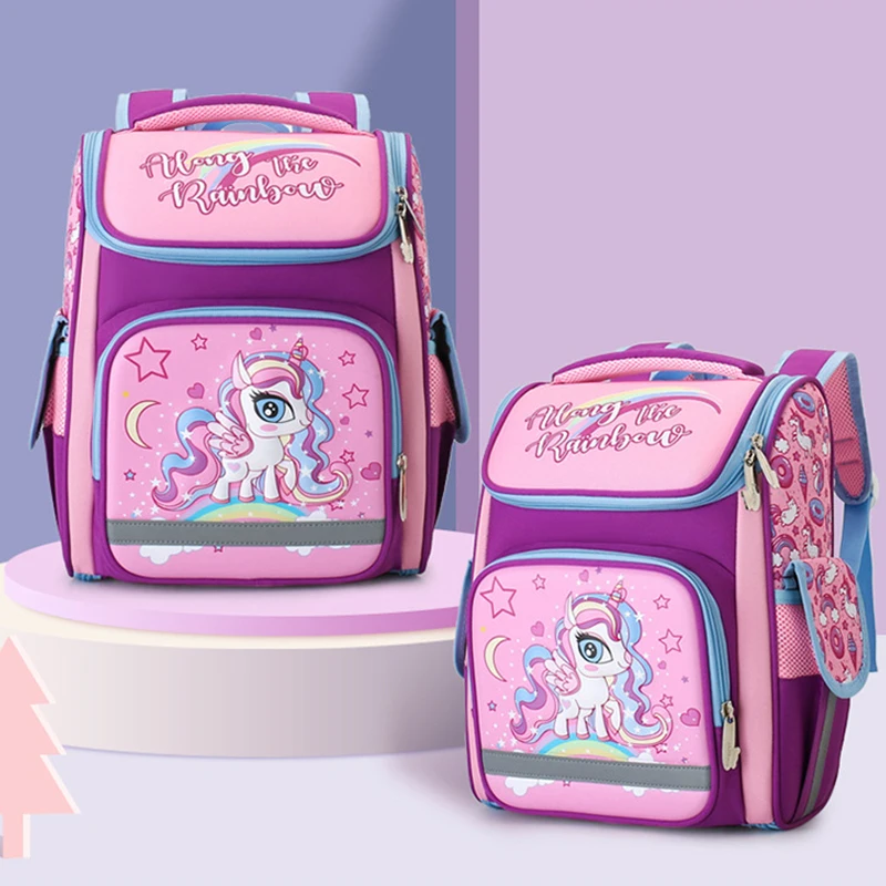 Imagem -02 - Novas Meninas Primary13 Grau Ortopédico Mochila para Meninos 3d dos Desenhos Animados à Prova D3d Água Bolsas de Escola Crianças Criança Mochila Escolar