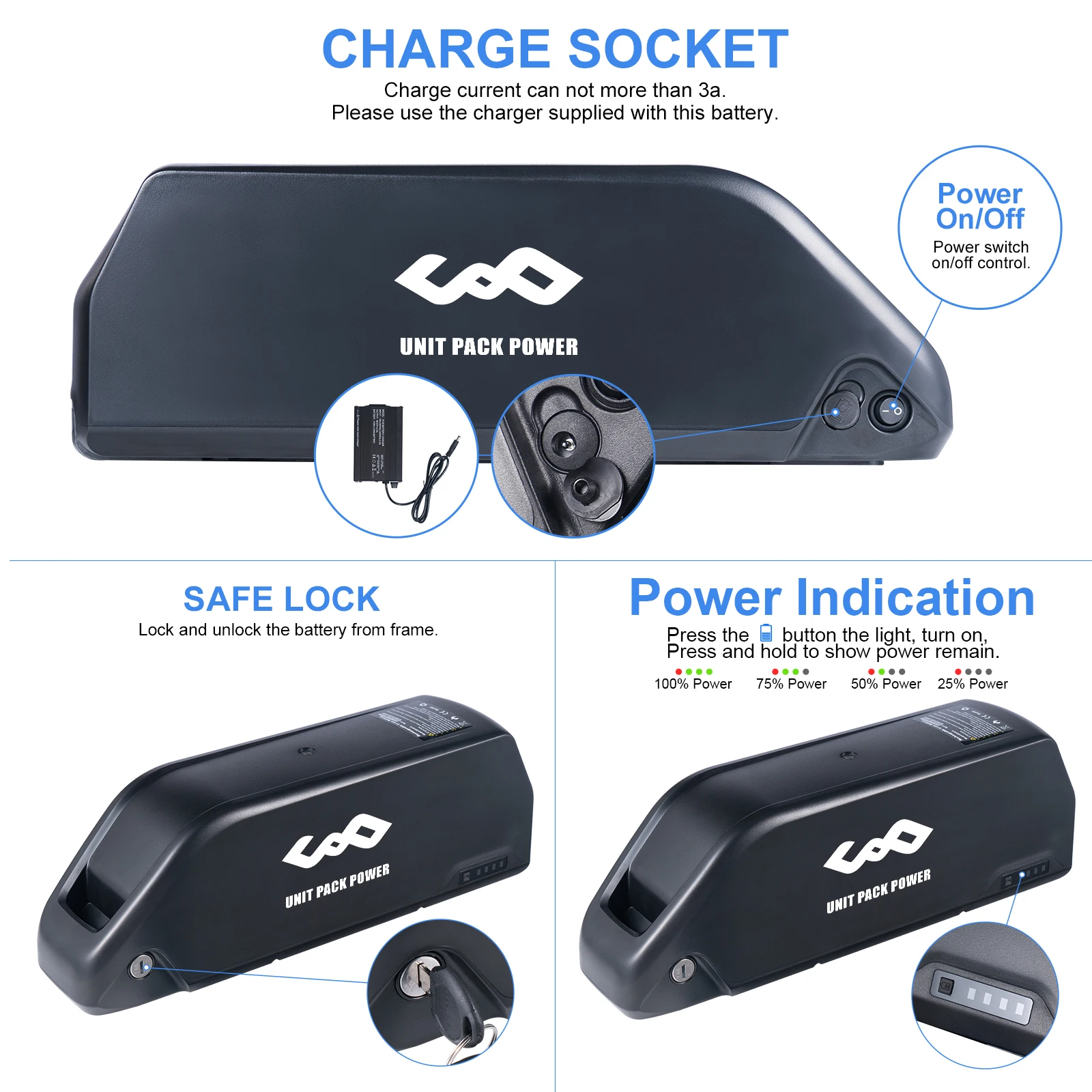 Hailong E-Bike Akku, 21700 Lithium-Batteriepack 48V 20Ah 52V 25Ah Hochkapazitäts-Li-Ionen-Akku, integrierter BMS-Schutz für 250W 350W 500W 1000W 1500W 2000W Elektromotoren von E-Bikes, Versand aus deutschem Lager, schnelle Lieferung – Detail 11