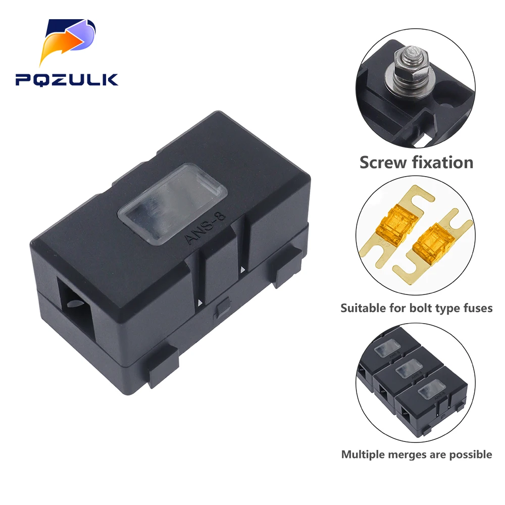 MIDI Fuse Holder Automotive AMI Inline Fuse Holder ANS-H with Cover for Marine Cars Trucks Construction