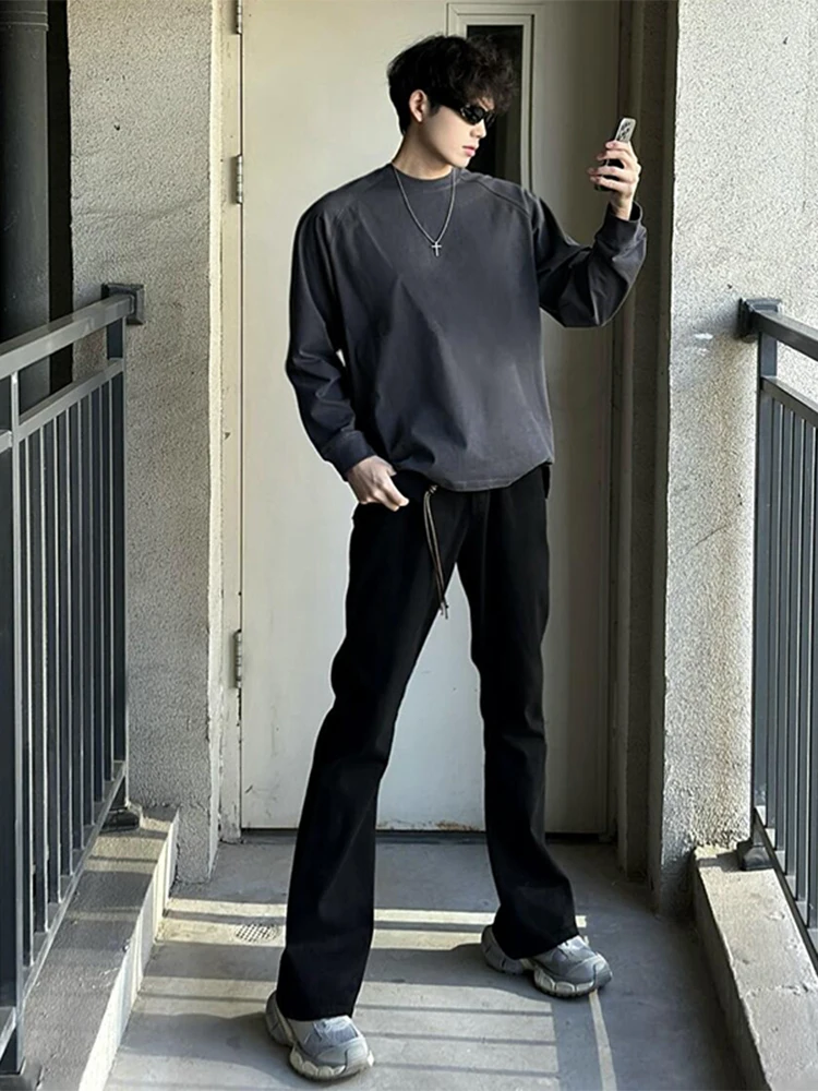 

Cleanfit Bla Straight Leg Jeans Men's High Street Cool Blade Micro Flared Pants Youth Faion Jeans Slim Fit Jeans