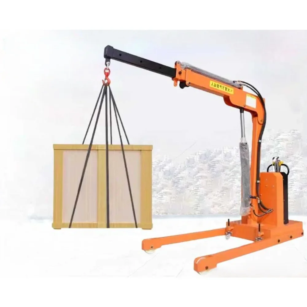 Mobile crane household small lifting and rotating electric crane