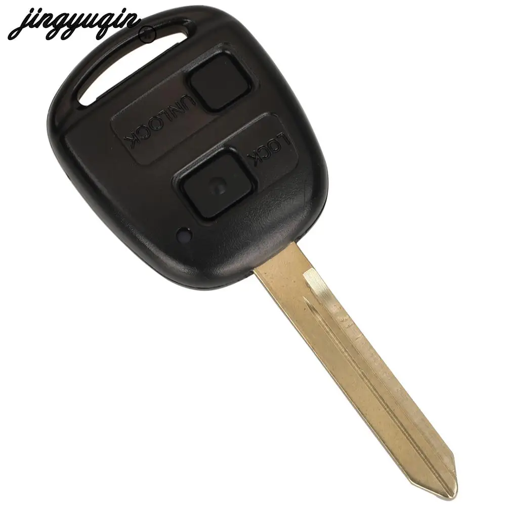 jingyuqin 89071-0D010 Ce0165 433MHz 4D67/ 4C Chip Remote Key for Toyota Corolla Yaris Avensis 1998+ Fob 2/3 Buttons TOY47 Blade