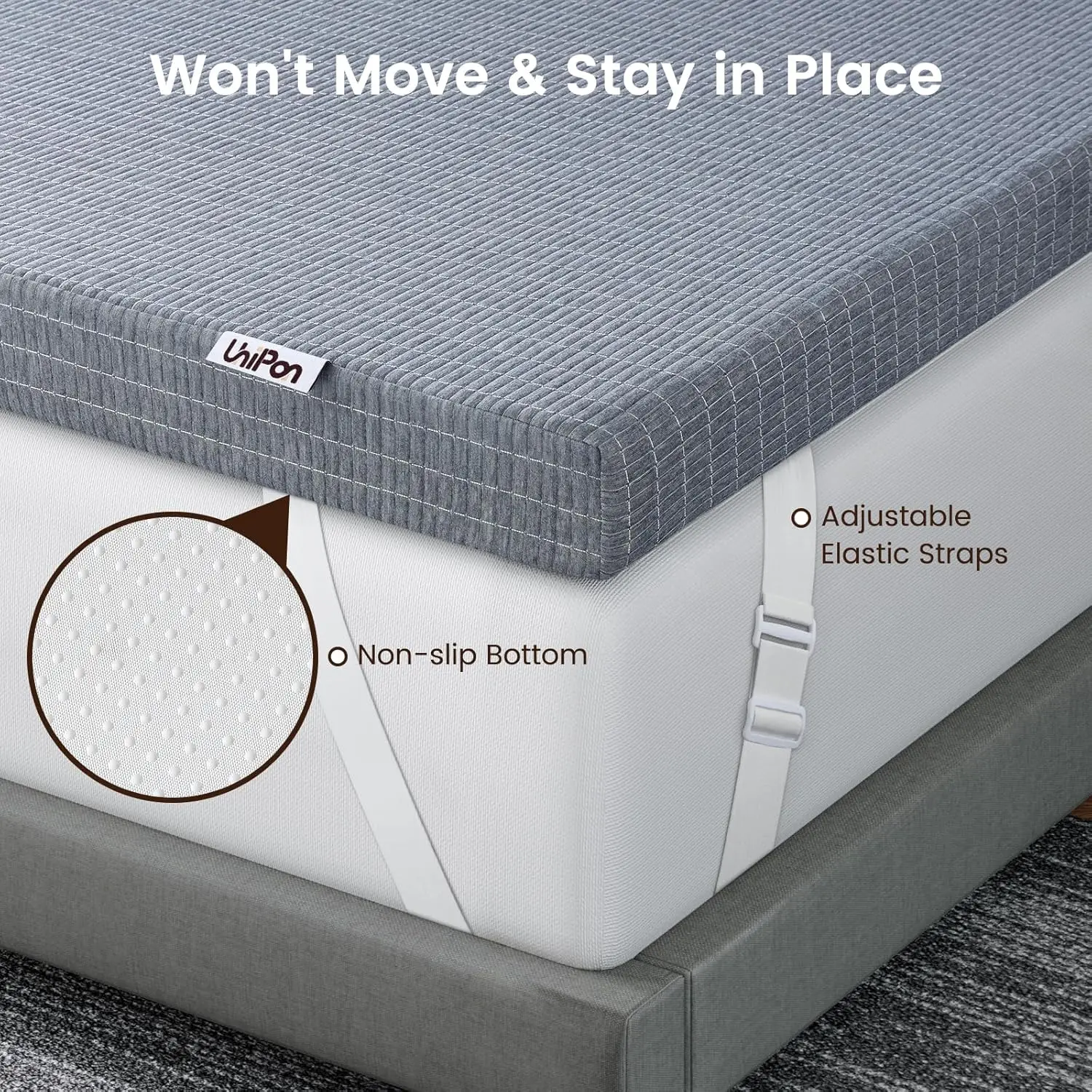 Extra Firm Mattress Topper King 3 Inch, Extra Frim Memory Foam Bed Topper for Back Pain Relief and Spinal, Customized