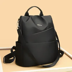 Luxury Women's Brand Backpack Large Capacity Girl Travel SchoolBag Solid Color Anti Theft Design With Multiple Pockets Mochilas