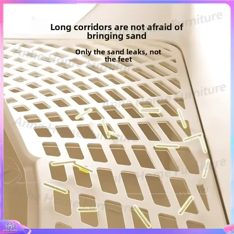 Extra Large Corridor Style Cat Litter Box Full Enclosure Odor Control Toilet Design for Cats Small Dogs Pet Waste Management