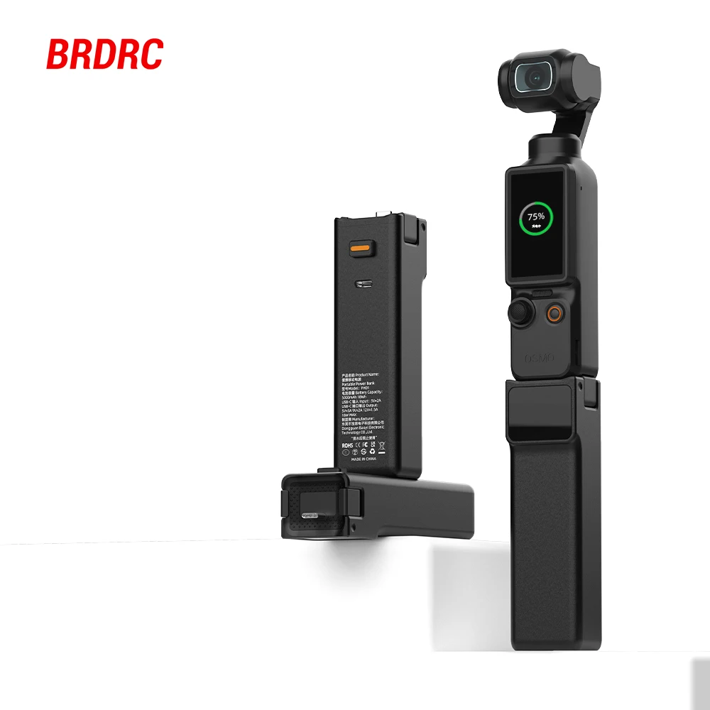 

Ручка-держатель для аккумулятора BRDRC для DJI Pocket 4/3: аксессуар, мобильный источник питания