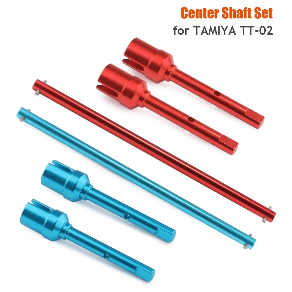 Central Drive Shaft and Propeller Joint Set Tamiya TT02 Metal Upgrade Parts For Tamiya TT-02 TT02B 1/10 RC Toys Car Accessories