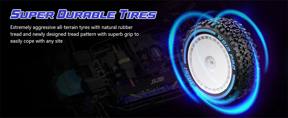 JIUSI WB12 PRO off-road RC buggy body shell and chassis detail