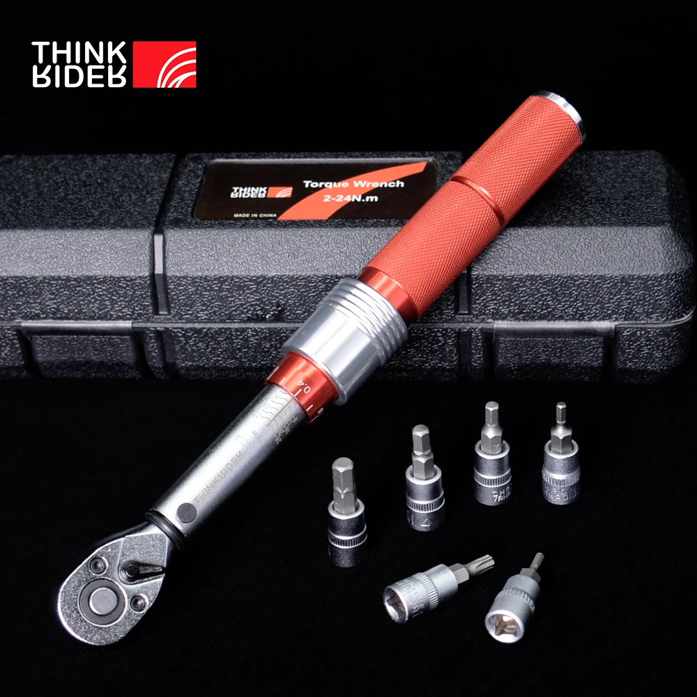 

ThinkRider Professional TR-15S Bicycle Bike Torque Wrench Allen Key Tool Socket Spanner Set Kit Cycling Repair Tool Kits