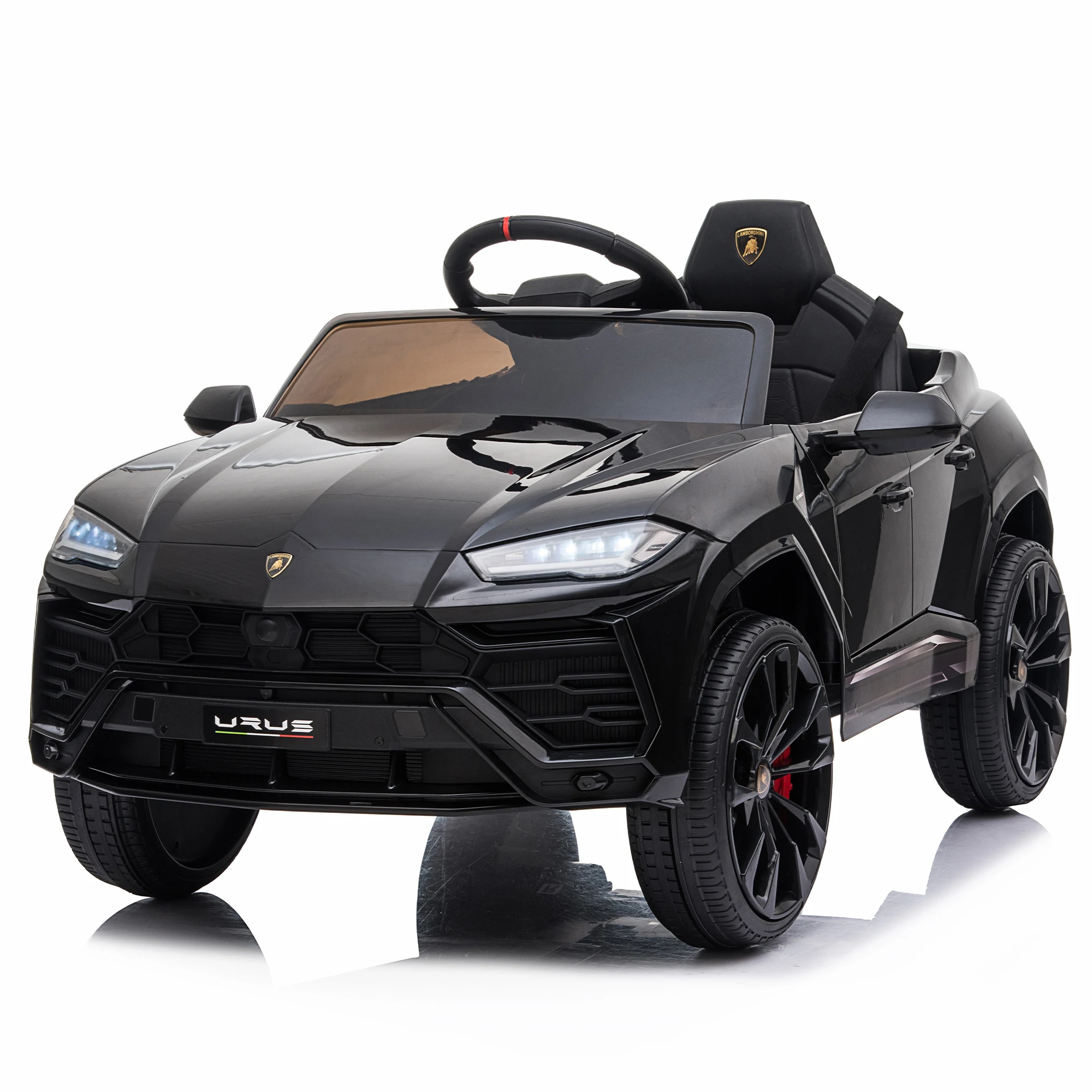 12V Kids Electric Ride-On Car with Parental Remote Control, Four-Wheel Suspension, FM, LED Lights - Ideal for Children Aged 3-8