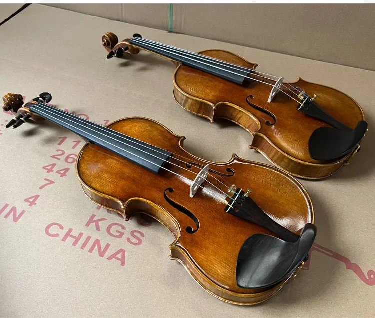 Pure handmade professional maple leaf old antique violin instrument