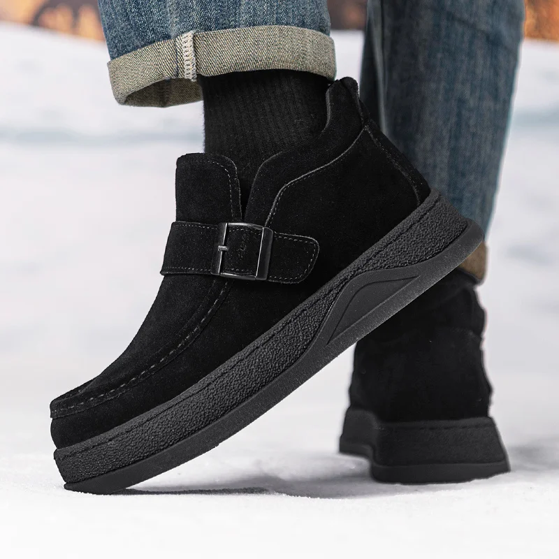 أحذية رجالي فاخرة الرجال أحذية من الجلد عادية لينة مصمم الأزياء المتسكعون أنيق الذكور الكلاسيكية الرجعية الخريف الشتاء Styles39-44 #5