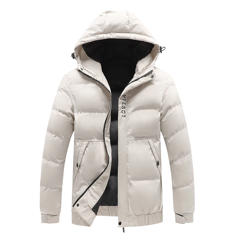 Parka da uomo Cappotto con cappuccio caldo spesso Piumino imbottito in cotone Giacca trapuntata casual da uomo Autunno Inverno Capispalla Abbigliamento Top