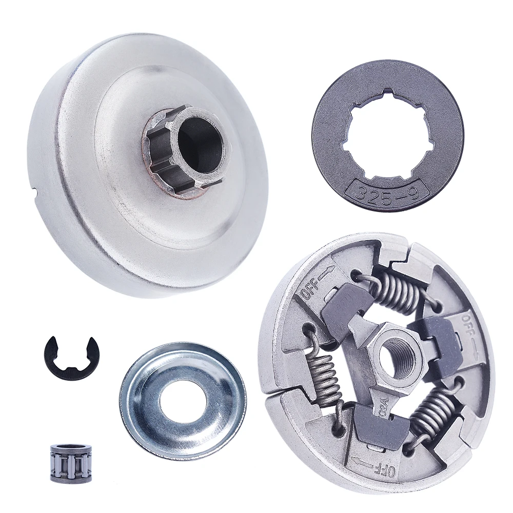 Clutch Drum 3/8'' 8T Sprocket Rim Kit For Stihl MS310 MS382 Clutch Washer  Needle Bearing  1128 007 1001 Saw Parts