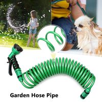 7.5M/15M/30M Expandable Retractable With Spray  Watering Washing Garden Supplies Irrigation Water Hose Coil Hose