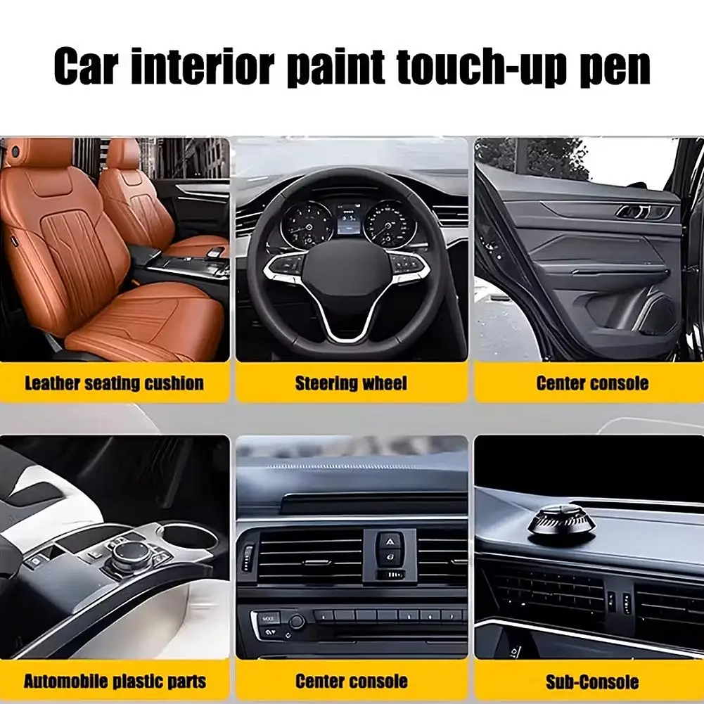 Professional Car Scratch Repair Pen Paint Touch-Up Pen for Dashboard Door Trim Button Waterproof Long-Lasting Car Care Tool