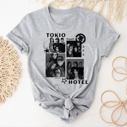 Tokio Hotel t-shirts women pattern Japanese printed design t-shirts girl harajuku streetwear manga clothes