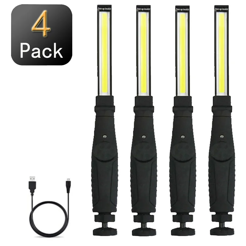 Multifunction USB Rechargeable COB LED Work Light with Hook Portable Lantern Inspection Light Camping Car Repair Lamp