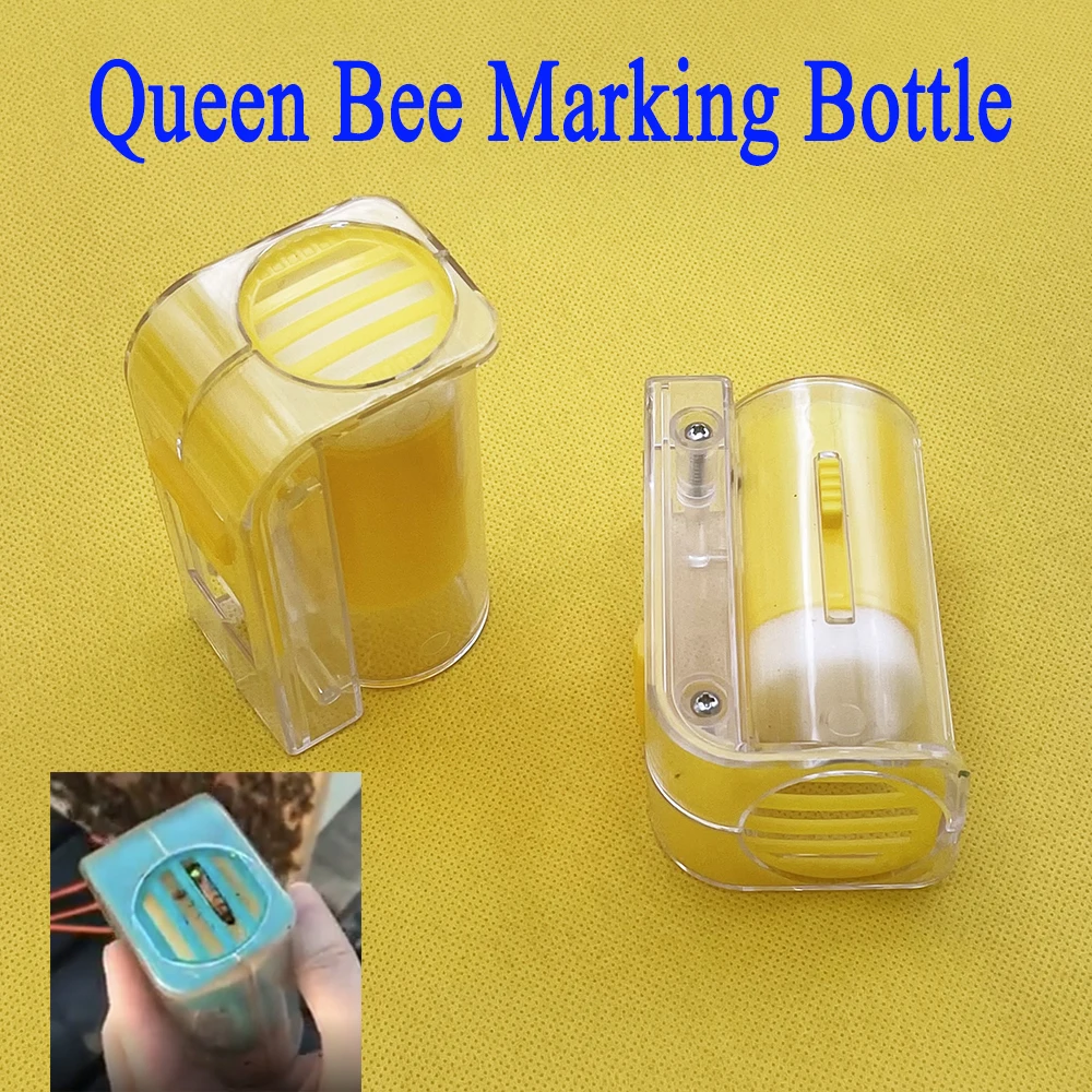 

3PCS Queen Bee Marker Bottle Plastic Push Cup Box Catcher Recognition Virgin Queen Identification Tools Beekeeping Farm Supplies