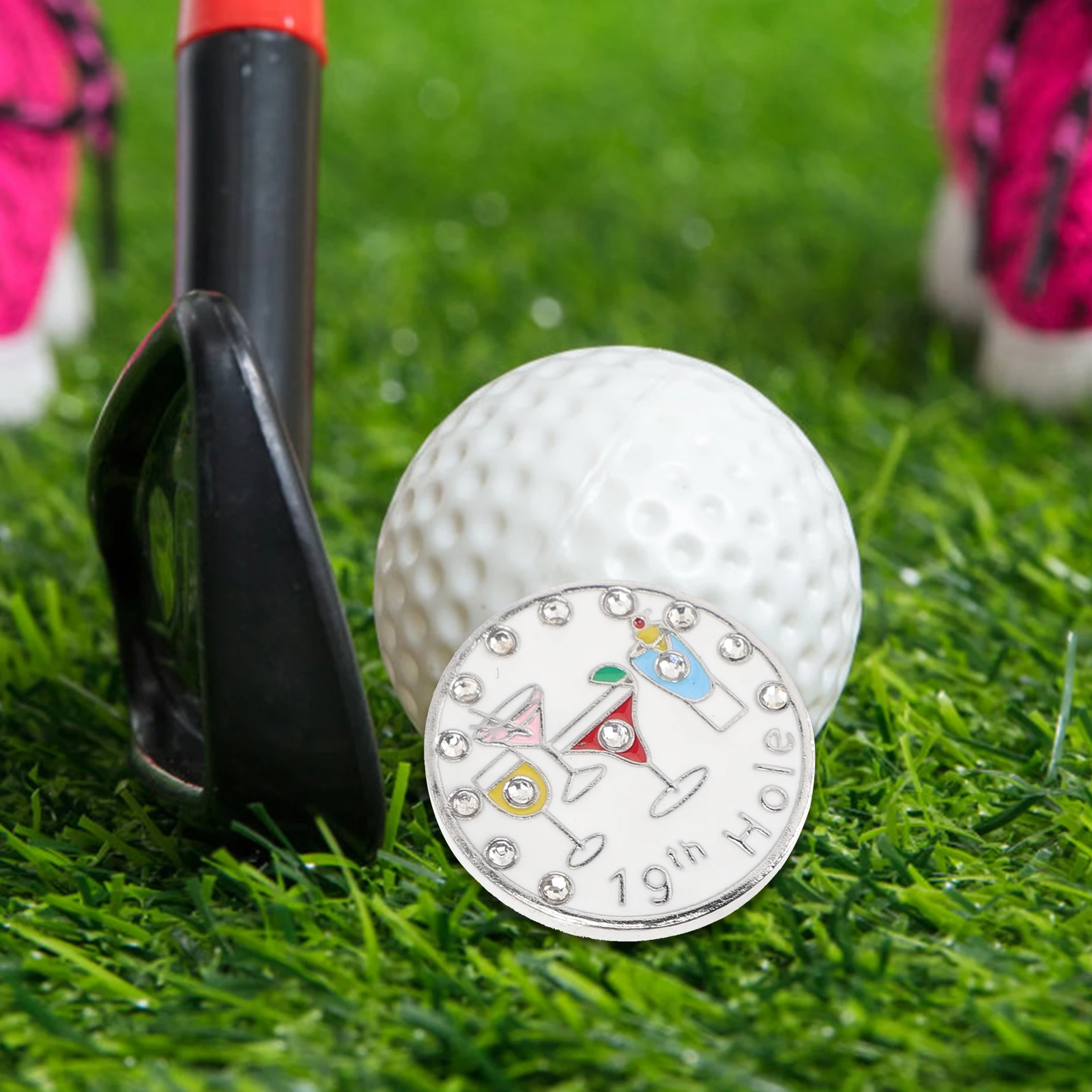 

Golf Hat Clip Delicate Iron Alloy Ball Marker Wear-Resistant Portable Golfing Supply Convenient Hat Marker Gift Decor Golf
