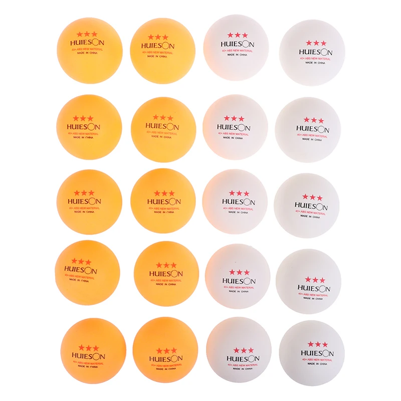 10pcs Table Tennis Ball 40+mm Diameter 2.8g 3 Star ABS Plastic Ping Pong Balls