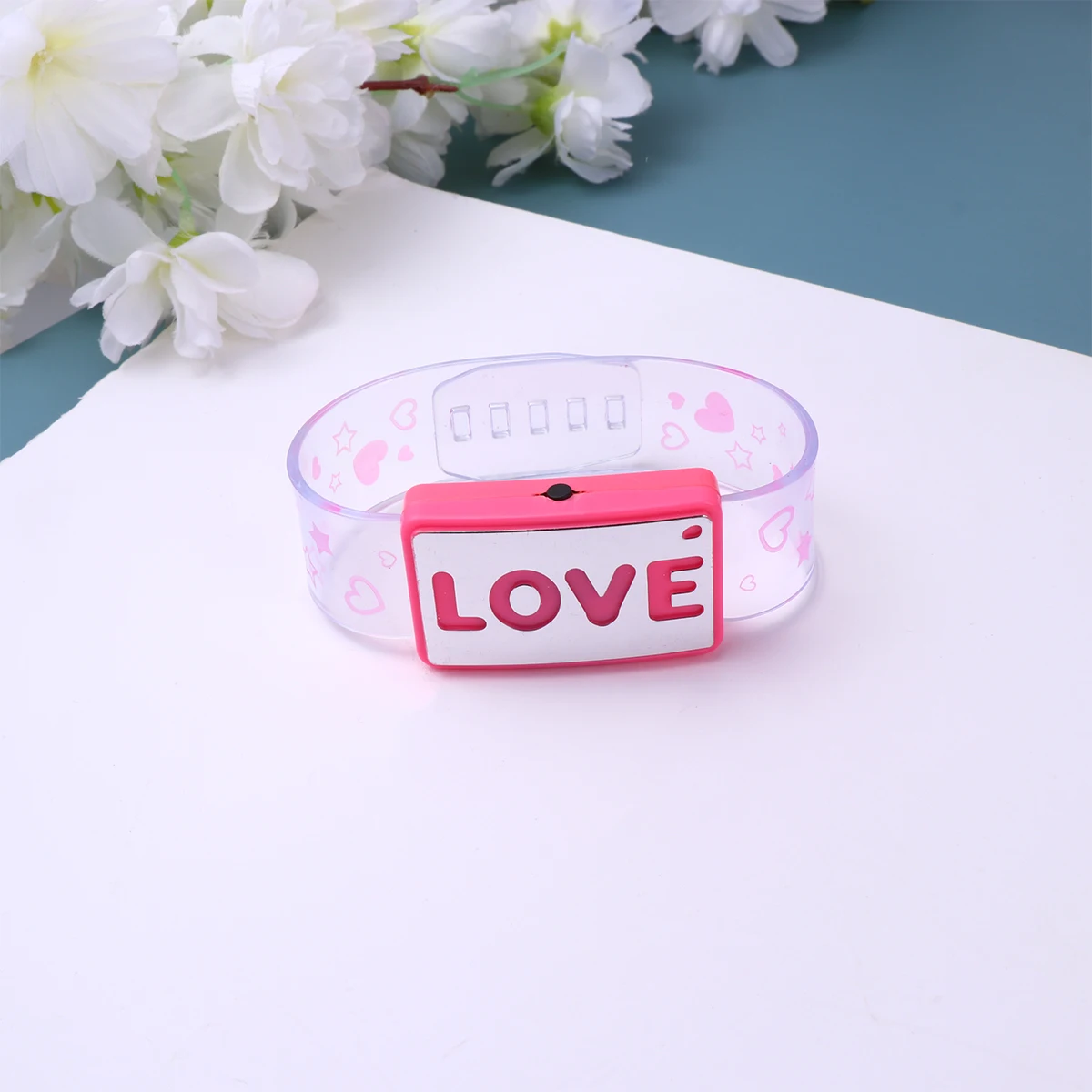 3 pulseras luminosas, regalo de San Valentín, brazalete de silicona LED, pulsera ligera