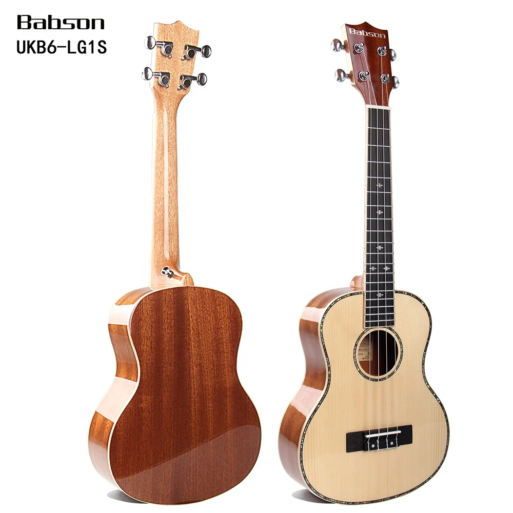 

UKB6-LG1S Babson Custom Soprano Ukulele Top Solid Wood Acoustic Ukulele Kit Options