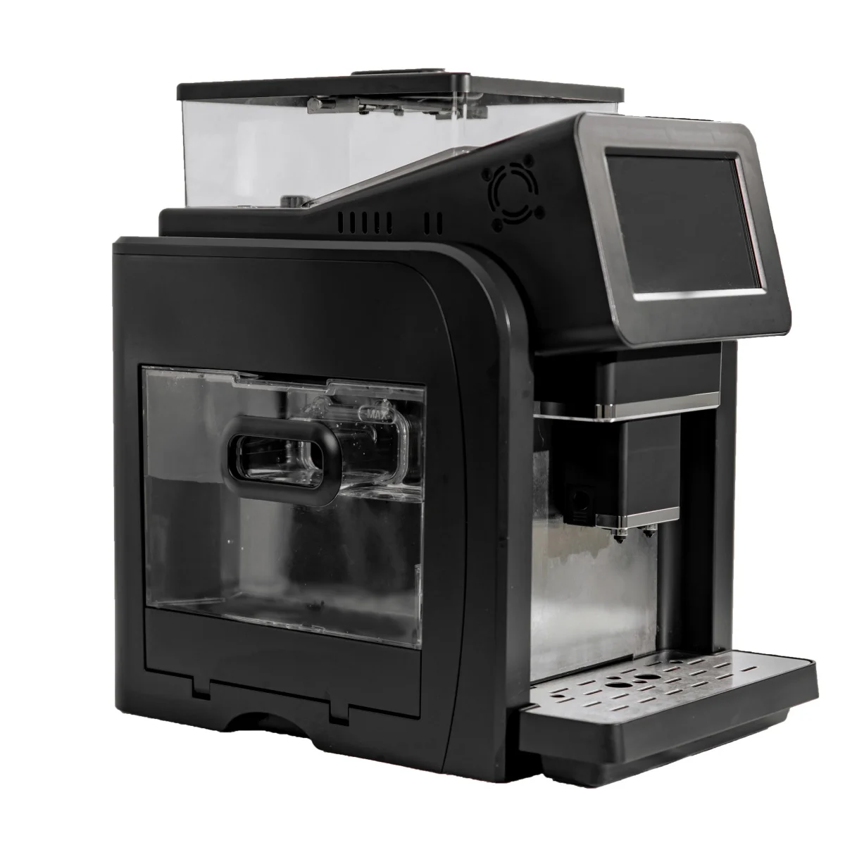 

Intelligent Library Professional Stainless Steel Espresso Coffee Maker Machine Big Screen Touch Control Cappuccino Wit