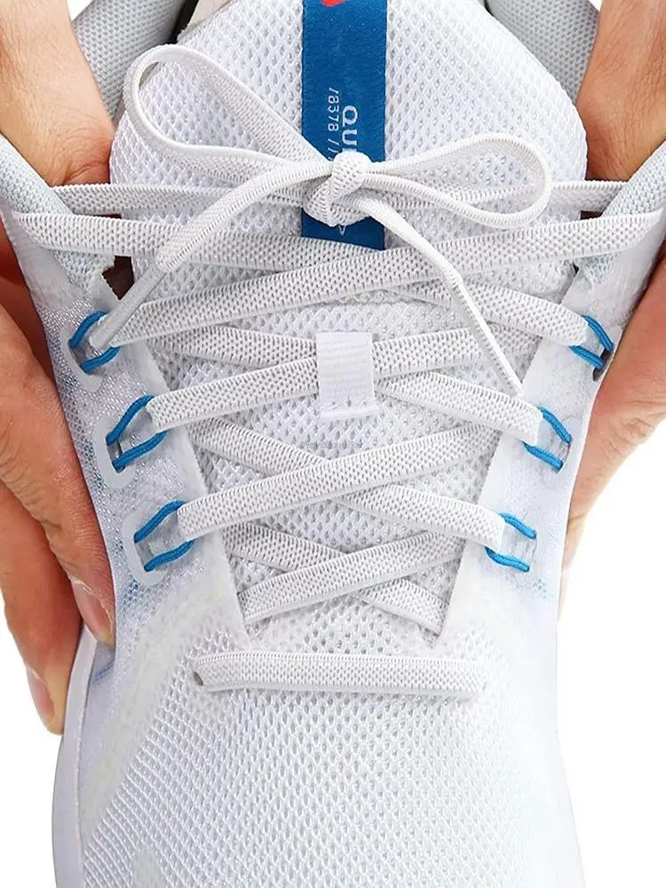 Elastische, flache, klassische Schnürsenkel für Sneaker, 7 mm breit, für Kinder und Erwachsene, Gummibänder für Schuhe, Schuhzubehör, 1 Paar. – Detail 17