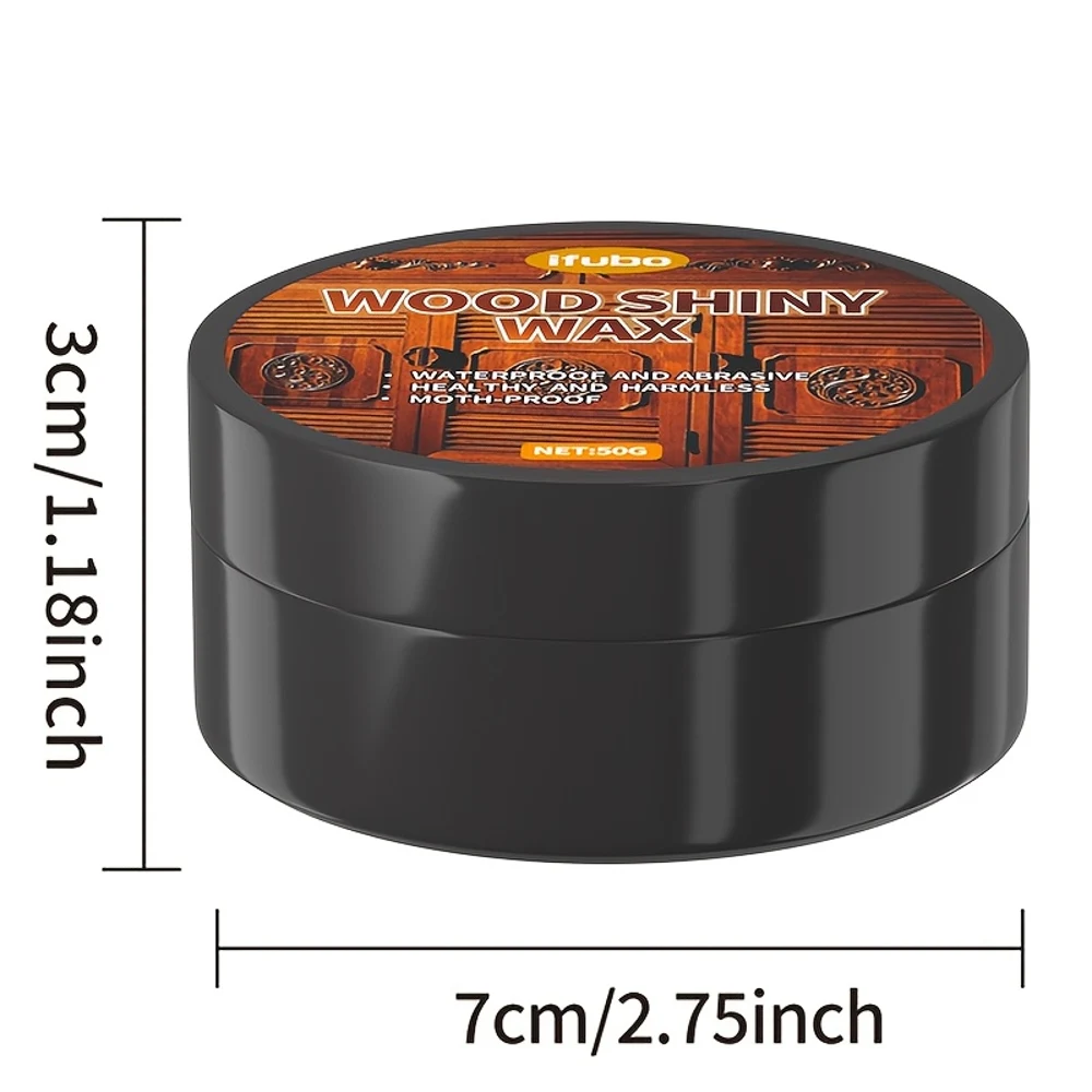 ملمع شمع لامع للأثاث والأرضيات - مقاوم للماء، مضاد للتشقق، مغذي وتنعيم الخشب، حماية طويلة الأمد لـ