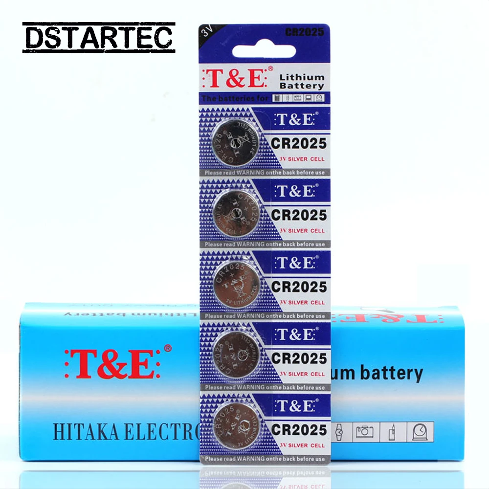 Bateria De Célula De Botão De Lítio, Célula De Moeda, Baterias De Relógio, Brinquedos, Relógio, Computador, DL2025, BR2025, 5003LC, LM2025, CR 2025, 3V, 5Pcs-25Pcs