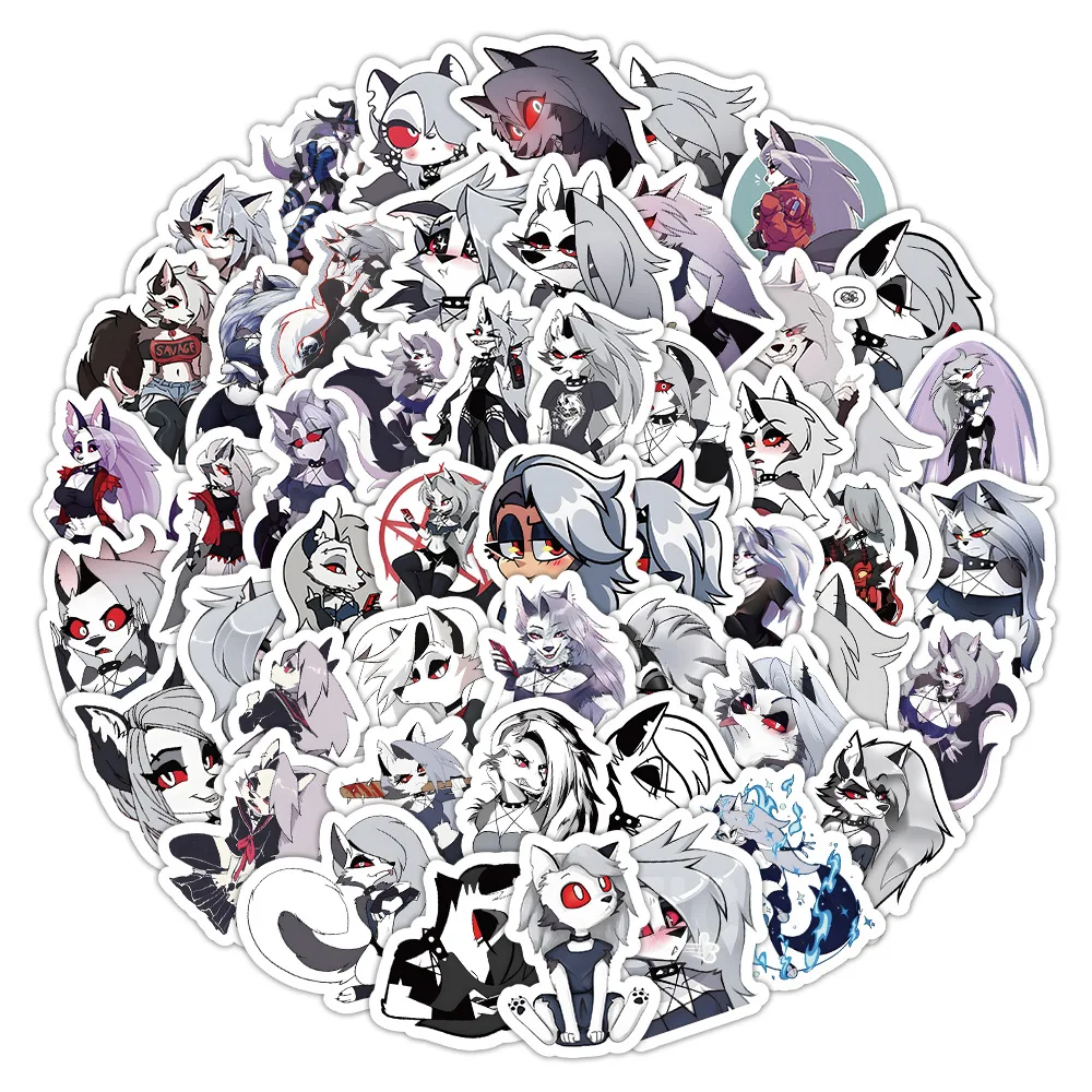 

10/50/100PCS Anime Loona Cute Doodle Decorative Stickers Creative DIY Water Cup Pencil Box Desk Bike Decal Children's Toy Gift