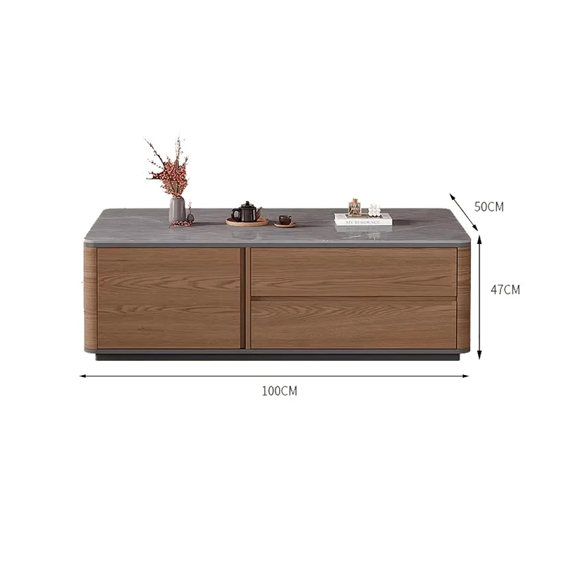 Rectangular Storage Coffee Tables Large Rustic Traditional Vintage Coffee Table Modern Premium Table Basse Salon Furniture Home