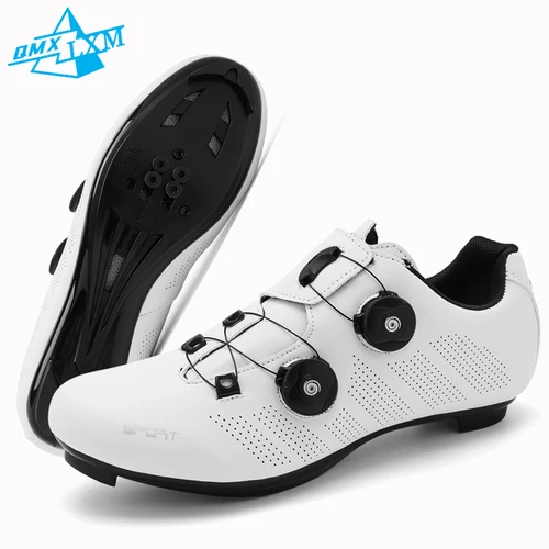 LiXingMing, zapatos de ciclismo para bicicleta de carretera, zapatillas clásicas de bloqueo automático para hombre, zapatillas de carreras Spd para bicicleta, tacos para mujer, zapatos de ciclismo de montaña