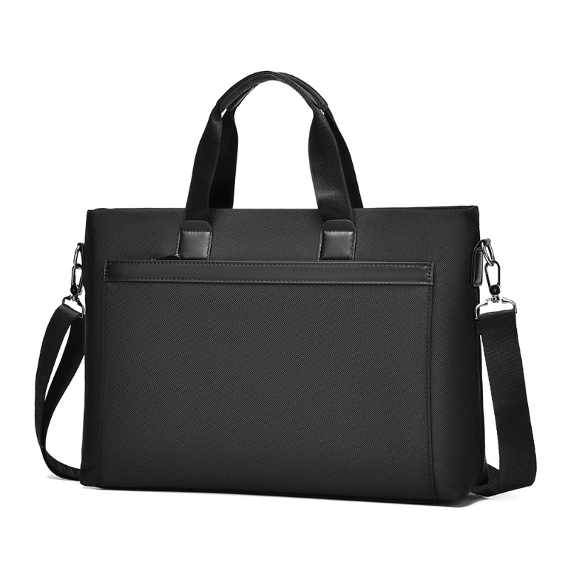 

Новая деловая мужская сумка для ноутбука, простой и модный портфель большой вместимости, многофункциональная водонепроницаемая сумка на одно плечо