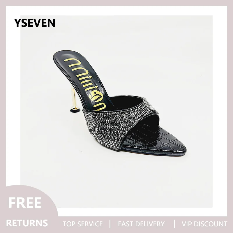 

Women's High-heeled 10CM Sandals 2022 Summer New Super High-heeled Sexy Shoes open toe stiletto sparkling rhinestones