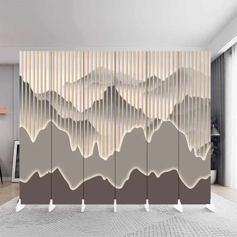 Custom Nordic Folding Screen Partition for Living Room Bedroom Office Entrance Mobile Room Divider Privacy Shield